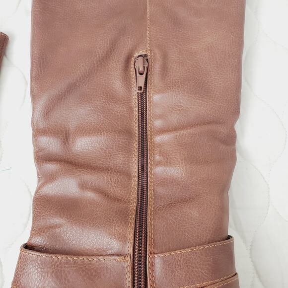 Rampage Interest Brown Riding Boots 7.5 M Knee High Stylish Comfort Women's - Picture 5 of 11